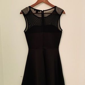 Black knee length dress from forever 21